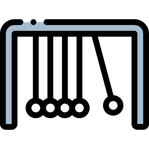 Newton cradle Detailed Rounded Lineal color icon