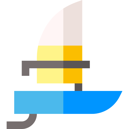 windsurfen Basic Straight Flat icoon