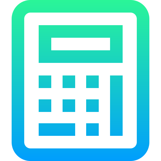 kalkulator Super Basic Straight Gradient ikona
