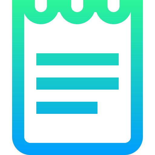 Cuaderno Super Basic Straight Gradient icono