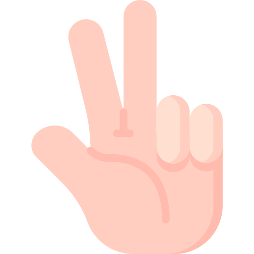 Tres dedos Special Flat icono