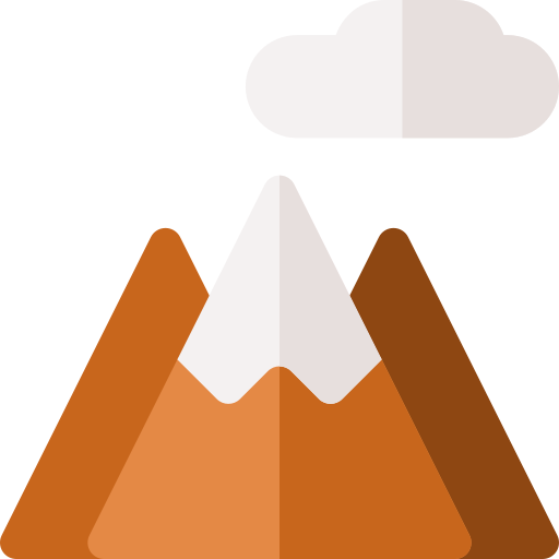 Montañas Basic Rounded Flat icono