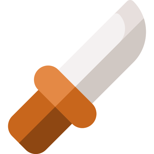 coltello Basic Rounded Flat icona
