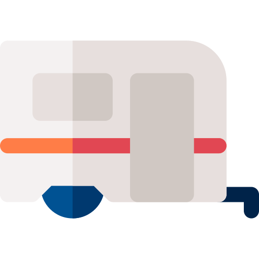 caravan Basic Rounded Flat icoon