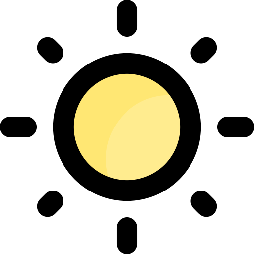 sonne bqlqn Lineal Color icon