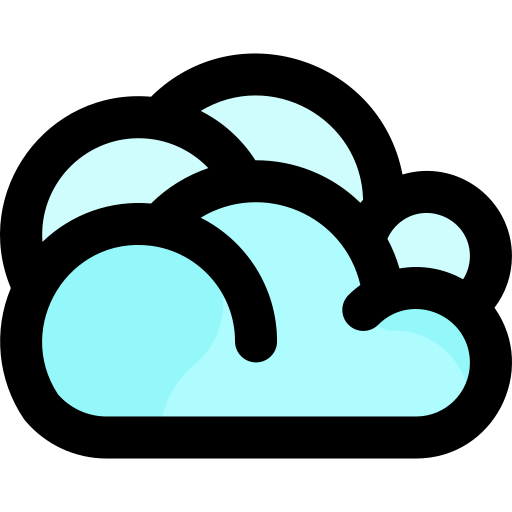 Cloudy bqlqn Lineal Color icon