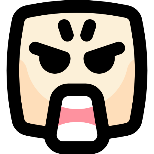 Angry bqlqn Lineal Color icon