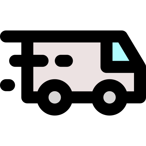 Delivery truck bqlqn Lineal Color icon