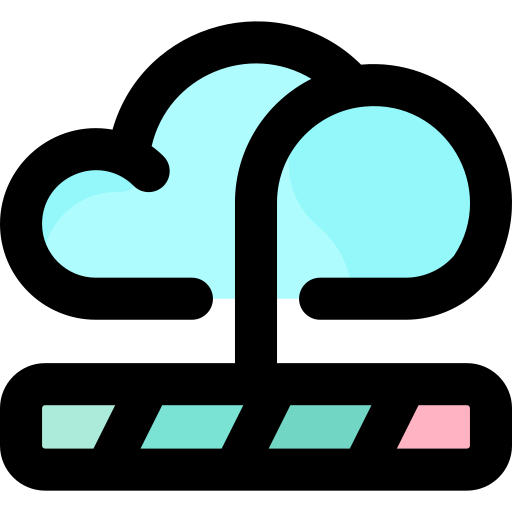 cloud computing bqlqn Lineal Color icon