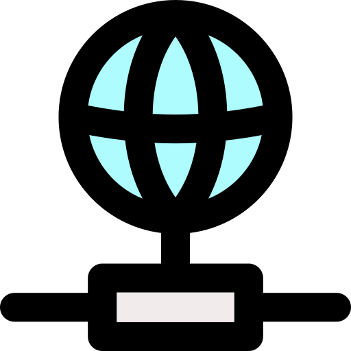 internet bqlqn Lineal Color icon