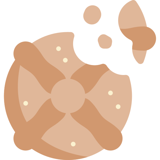chleb zmarłych Kawaii Flat ikona