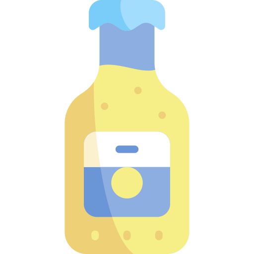 botella de cerveza Kawaii Flat icono