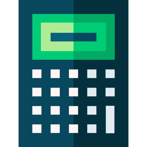 Calculator Basic Straight Flat icon