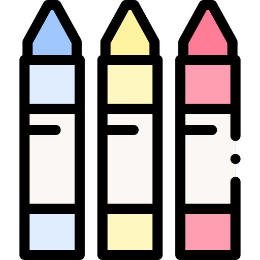 des crayons Detailed Rounded Lineal color Icône