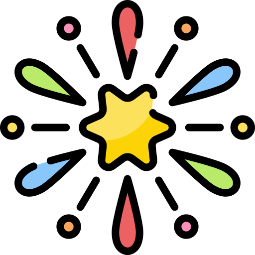 Фейерверк Special Lineal color иконка