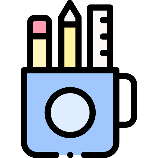 piórnik Detailed Rounded Lineal color ikona
