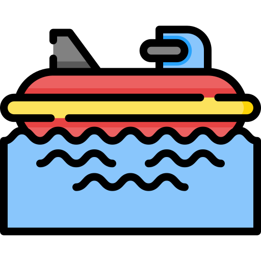 Bumper boats Special Lineal color icon