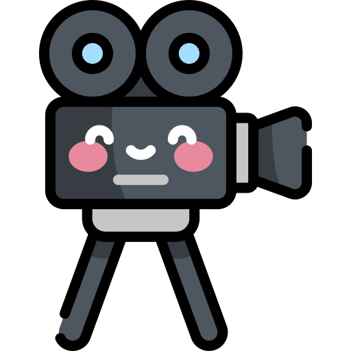 Camera Kawaii Lineal color icon