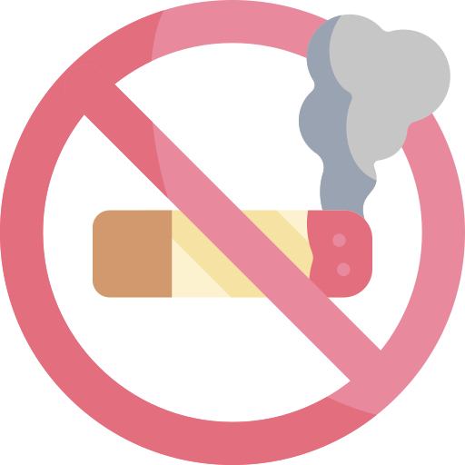 Proibido fumar Kawaii Flat Ícone