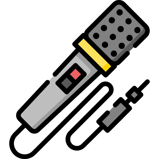 Micrófono Special Lineal color icono