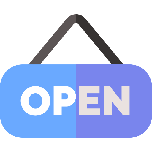 Open Basic Straight Flat icon