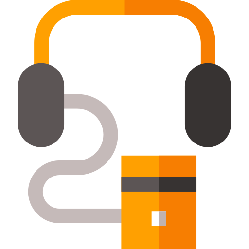 Audio Basic Straight Flat icono