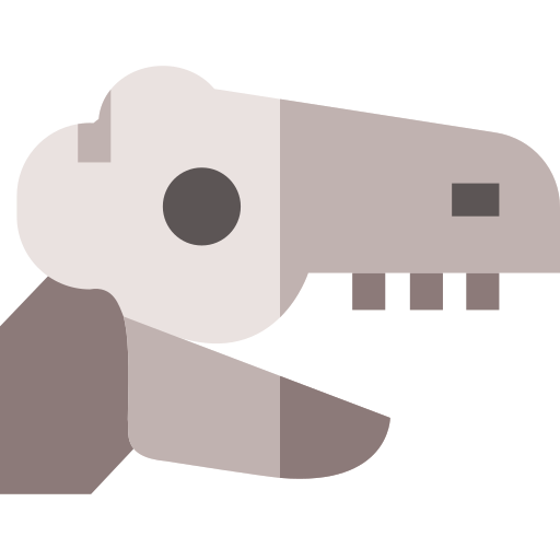 Dinosaurio Basic Straight Flat icono