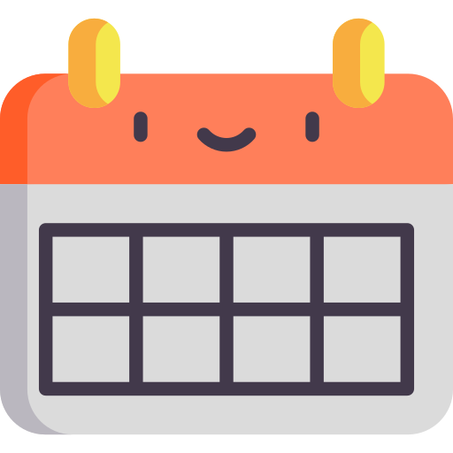 kalender Kawaii Flat icon