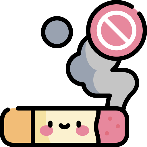 rauchen verboten Kawaii Lineal color icon