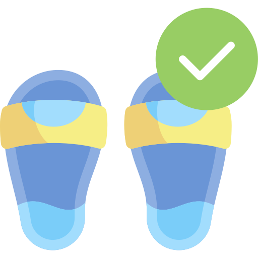 Use slippers Kawaii Flat icon