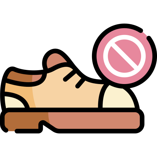 No shoes Kawaii Lineal color icon