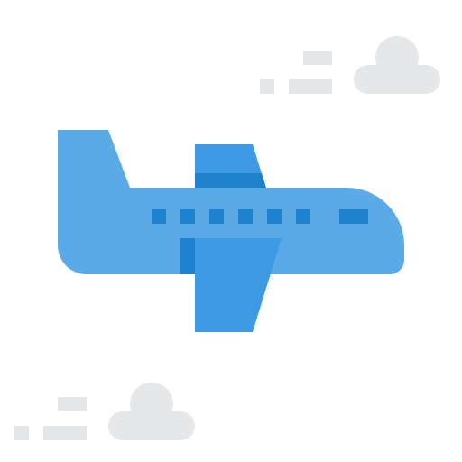 Aeroplano itim2101 Flat icono