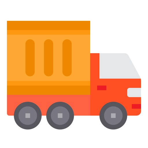 Delivery truck itim2101 Flat icon