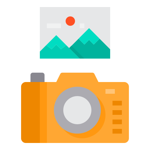 Photo camera itim2101 Flat icon