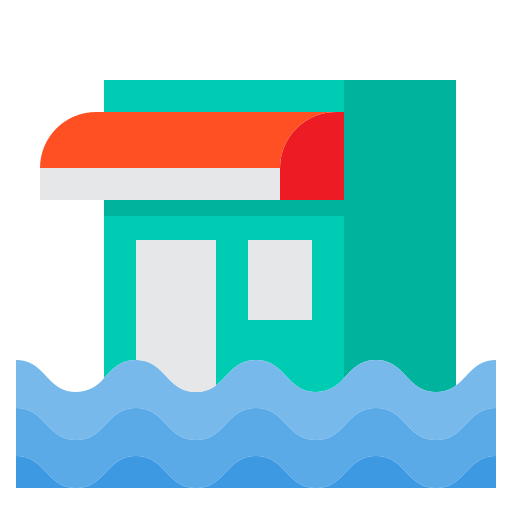 홍수 itim2101 Flat icon