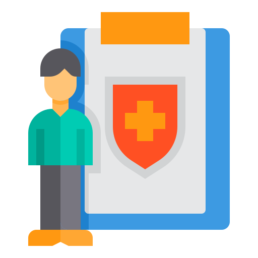 Health insurance itim2101 Flat icon
