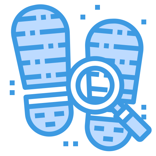 Footprint itim2101 Blue icon