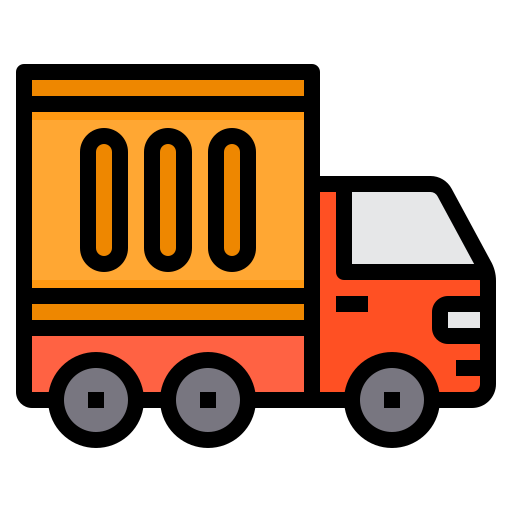 camion de livraison itim2101 Lineal Color Icône