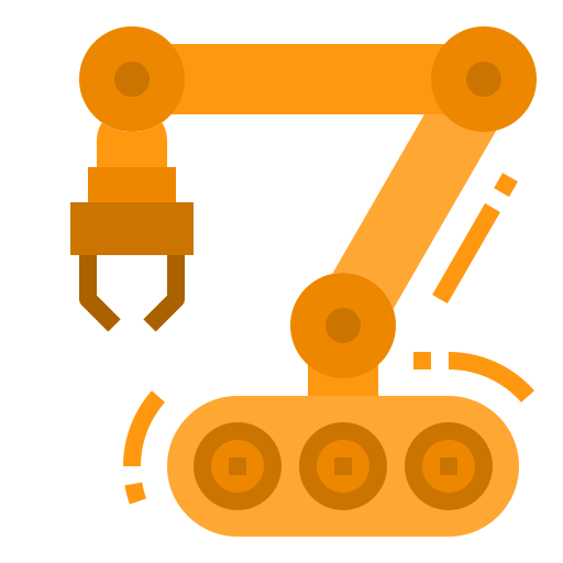 Robotic arm itim2101 Flat icon