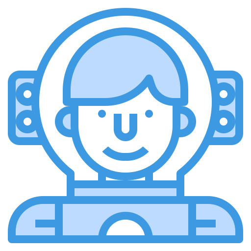 宇宙飛行士 itim2101 Blue icon