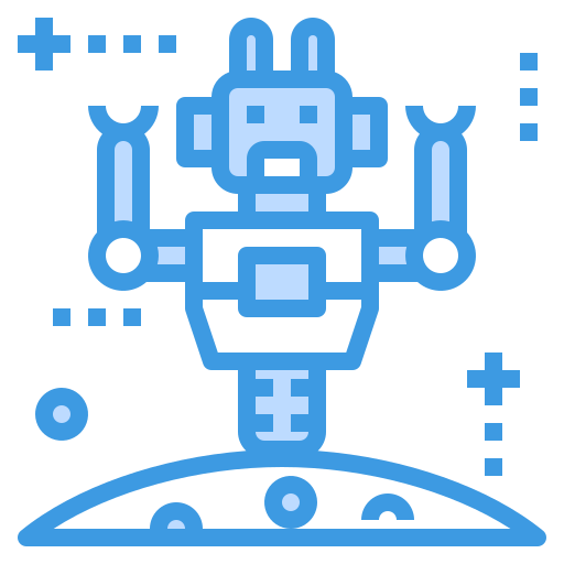 우주 로봇 itim2101 Blue icon