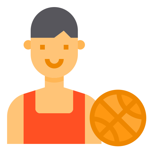 giocatore di basket itim2101 Flat icona