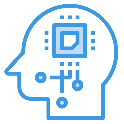kunstmatige intelligentie itim2101 Blue icoon