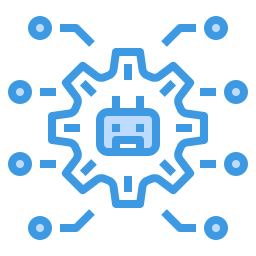 Inteligência artificial itim2101 Blue Ícone