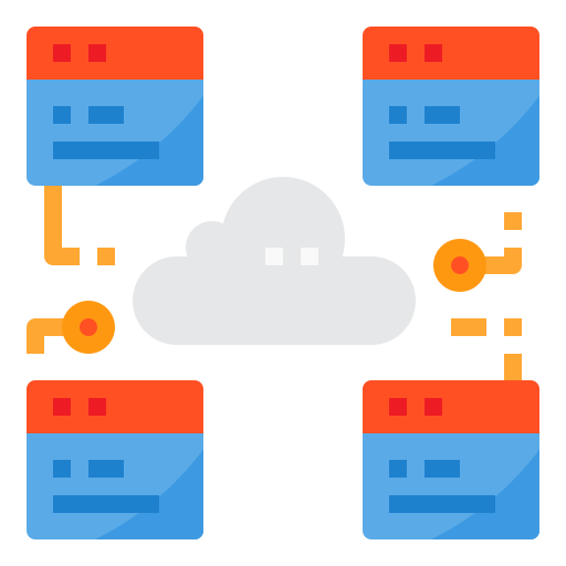 Cloud computing itim2101 Flat icon