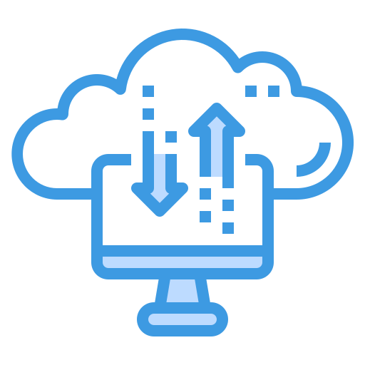 cloud computing itim2101 Blue icona