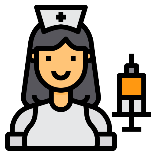 Медсестра itim2101 Lineal Color иконка