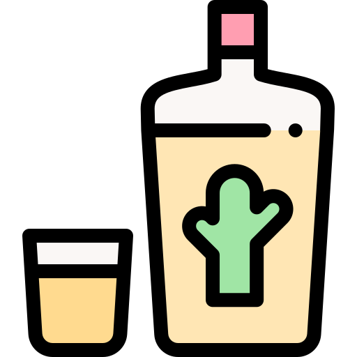 Tequila Detailed Rounded Lineal color icon