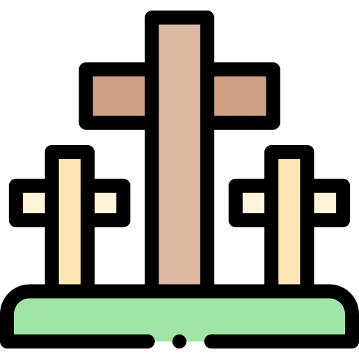 십자가 Detailed Rounded Lineal color icon