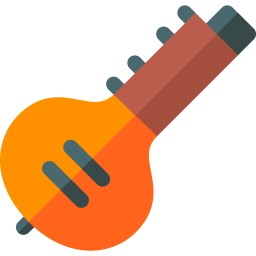 Sitar Basic Rounded Flat Ícone